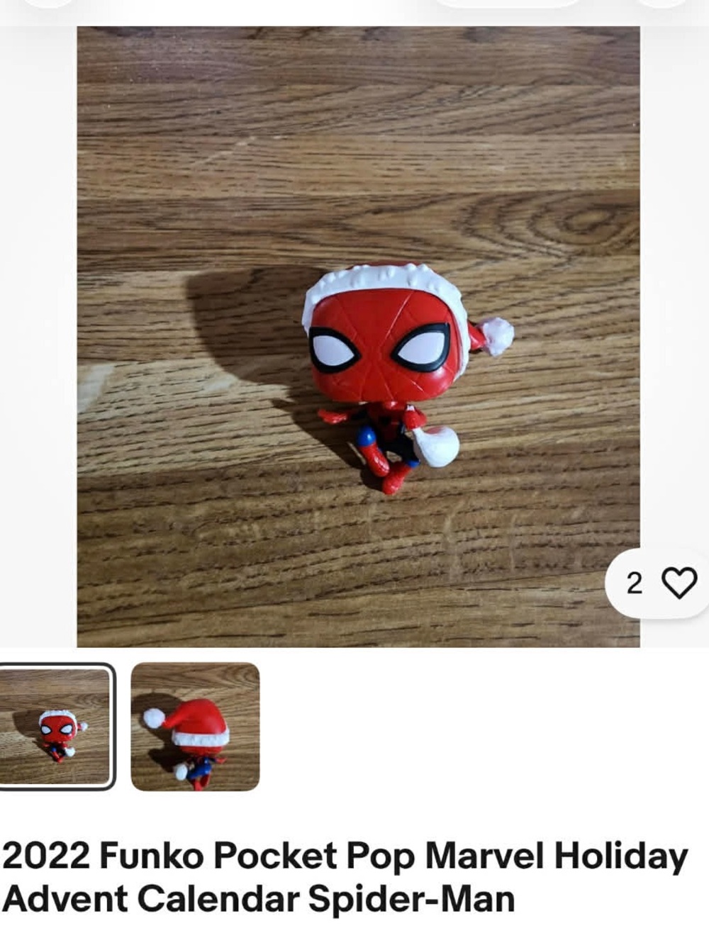 Spiderman Funko Pocket Pop! Figure - Red & White Holiday